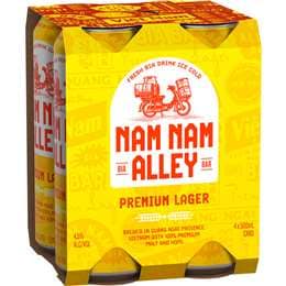 Nam Nam Alley Premium Lager Cans 500ml x 4 Pack