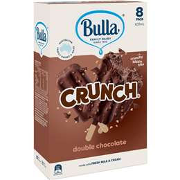 Bulla Crunch Double Choc 8 pack