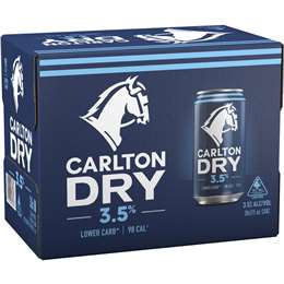 Carlton Dry Mid 3.5 Can 375mL x 30 case