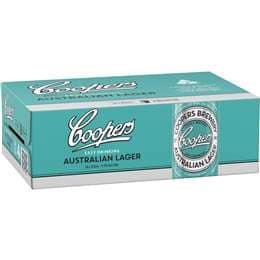 Coopers Australian Lager Can 375ml x 24 Case