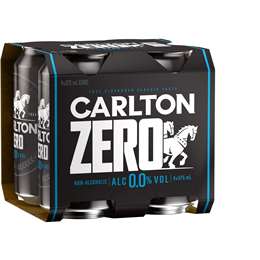 Carlton Zero Non Alcoholic 375mL x 4 pack
