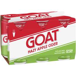 Mountain Goat Hazy Apple Cider Can 375mL x 6 Pack