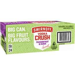 Smirnoff Vodka Crush Passionfruit & Guava Cans 440mL x 24 pack