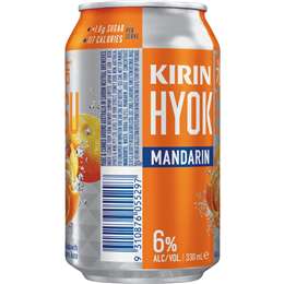 Kirin Hyoketsu Mandarin Cans 330mL x 4 pack
