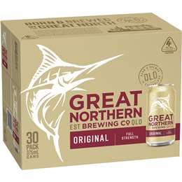 Great Northern Brewing Co Original Cans 375ml x 30 Pack