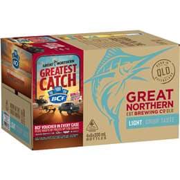 Great Northern Brewing Co Light Lager Bottles 330mL x 24 pack