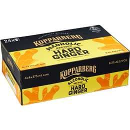Kopparberg Brewed Hard Ginger Cans 375mL x 24 pack