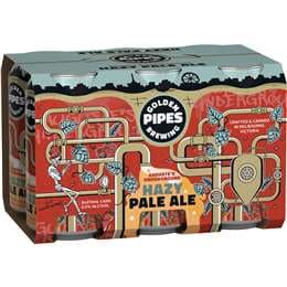 Golden Pipes Brewing Hazy Pale Ale Cans 375mlx 6 Pack