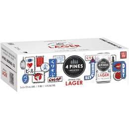 4 Pines Japanese Lager Can 375mL x 18 Pack