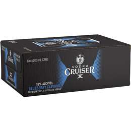 Vodka Cruiser Blueberry 10pct Cans 200mL x 24 pack