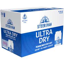 Steersman Ultra Dry Cans 330mL x 30 pack