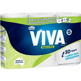 Viva Select-A-Size Paper Towel 3 x 90 pack