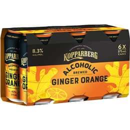 Kopparberg Orange Ginger Beer Cans 375mL x 6 pack