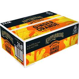 Kopparberg Orange Ginger Beer Cans 375mL x 24 pack