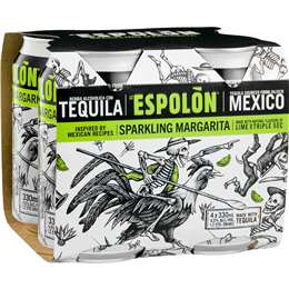 Espolon Sparkling Margarita 330mL x 4 pack