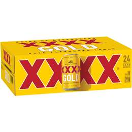 XXXX Gold Lager Cans 375mL x 24 pack
