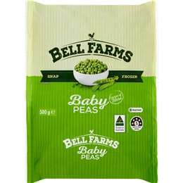 Bell Farms Frozen Baby Peas 500g