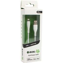 Moki Life Lightning To USB Syncharge Cable 90cm (Mfi) each