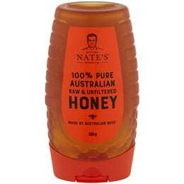 Nature Nate's 100% Pure Australian Raw & Unfiltered Honey 500g